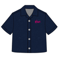 Chemise à motifs marine Les Roses