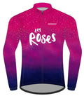 Maillot de vélo thermique manches longues - Édition 2025 - Motif Les Roses